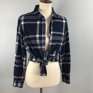 Tommy Hilfiger Plaid Long Sleeve Button Down